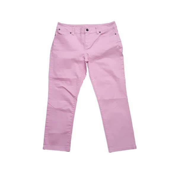 Pink Jeans Womens Petites 6P Slim Crop Denim Unbranded - Picture 1 of 10